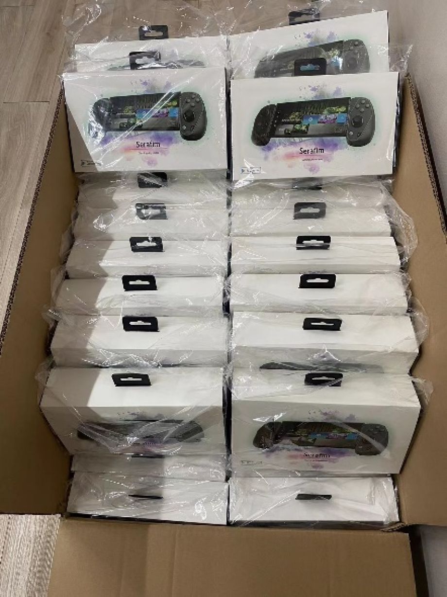 Serafim S3 Gaming Controller for Android in the box. It means it is ready to ship.