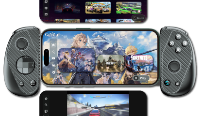 Serafim Console app with game list, gameplay recording, and the live streaming feature