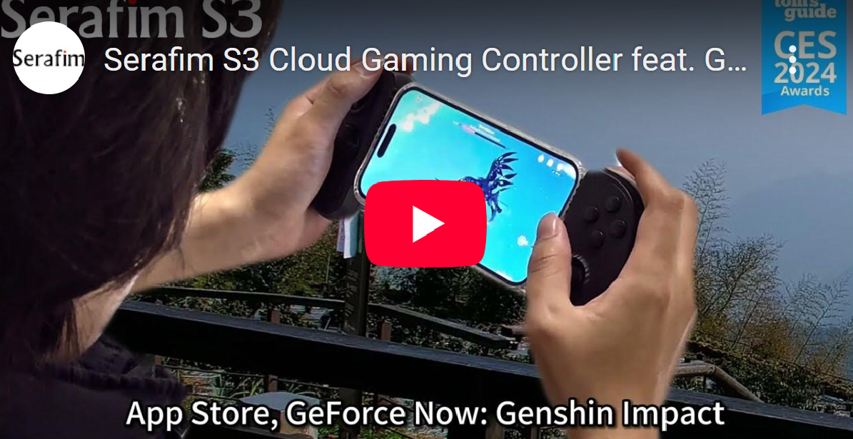 Serafim S3 Cloud Gaming Controller feat. Genshin Impact - Tom's Guide CES 2024 Awards